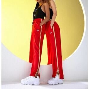 FILA x PIERRE CARDIN x UO Red Gold Zipper Track Pants 45995073 Women's‎ XS